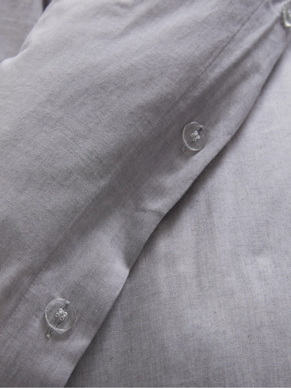 NEW at OOS at Quince Mongolian Cashmere Cotton Duvet Cover KING GREY - LAST ONE